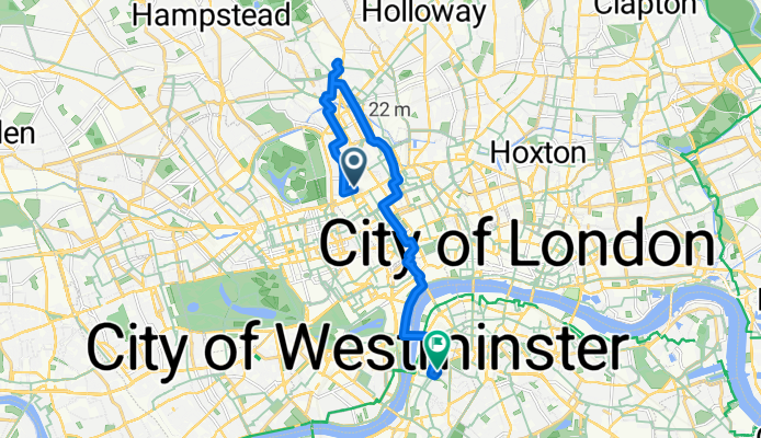 Route in London
