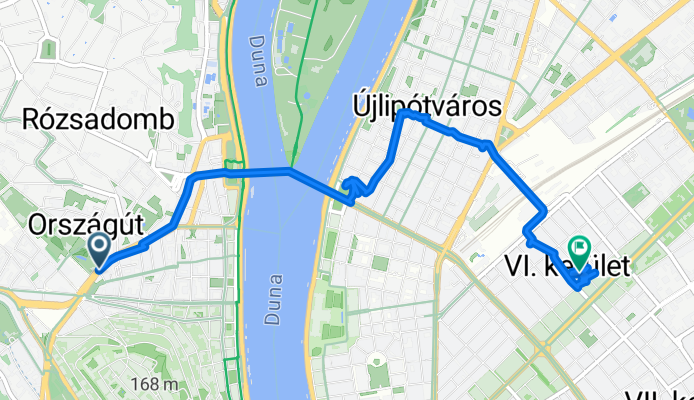 Széna tér - Rózsa utca