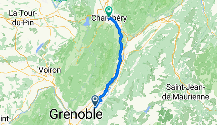 Route du Bois Français, Saint-Ismier nach Rue Waldeck Rousseau, Chambéry