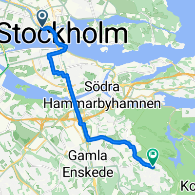 Hantverkargatan, Stockholm to Emågatan, Bagarmossen