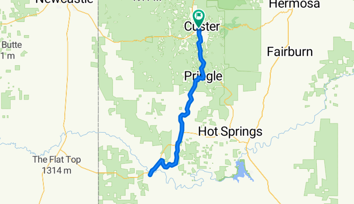Route in Custer