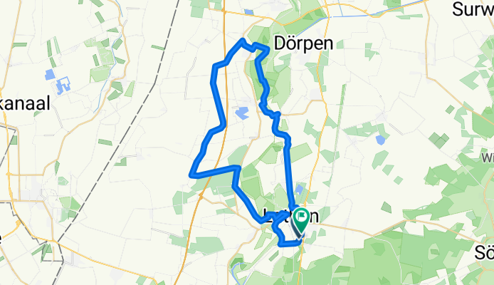 Kathener Straße, Lathen nach Kathener Straße, Lathen