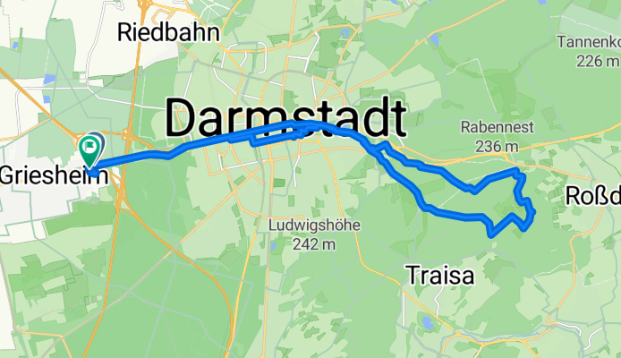 Über Kotlettpfad uum Bessunger Forsthaus u zurück