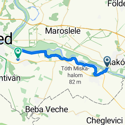 Kemping út, Makó - Ady Endre utca, Deszk