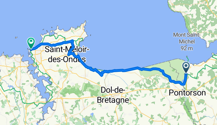 Route du Mont Saint-Michel Bis nach Rue de la Corne de Cerf