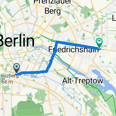 Mehringdamm nach Frankfurter Allee