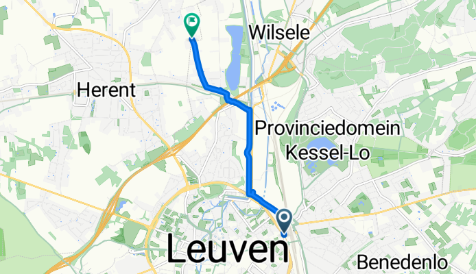 Leuven to Langeveldstraat, Herent