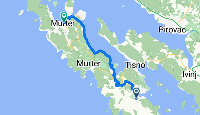 Put Gušća nach Murterskih zadruga