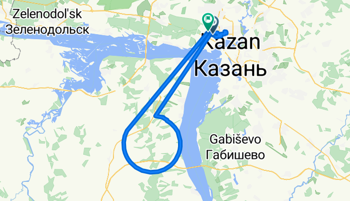 Маршрут на улица Восстания, Казань