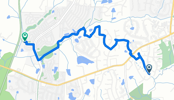 Chapel Valley Ln, Apex to American Tobacco Trail, Apex