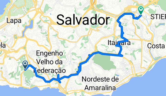 De Ondina a Alameda Salvador