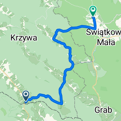 Konieczna do Świątkowa Wielka