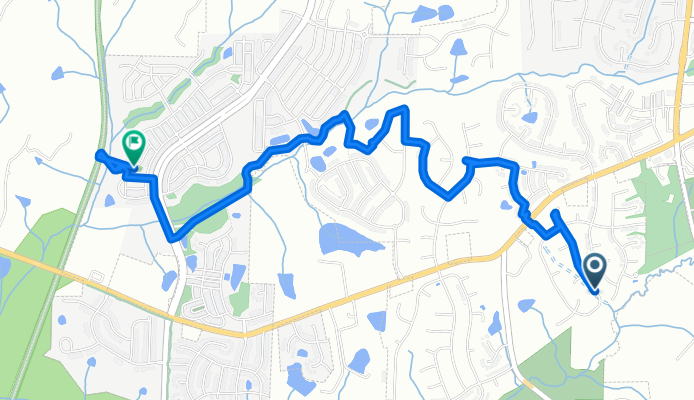 Chapel Valley Ln, Apex to Soaring Silo Way, Apex