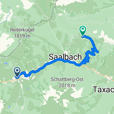 Route zu Panorama Alm