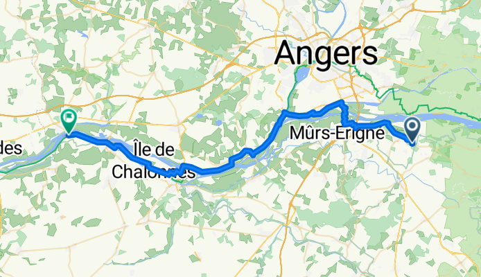 Route de Saumur, Brissac Loire Aubance to Le Port, Mauges-sur-Loire
