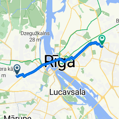 От Zasulauka iela до Braslas iela