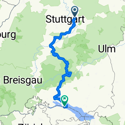 Hohenzollern Radweg - Gesamtroute