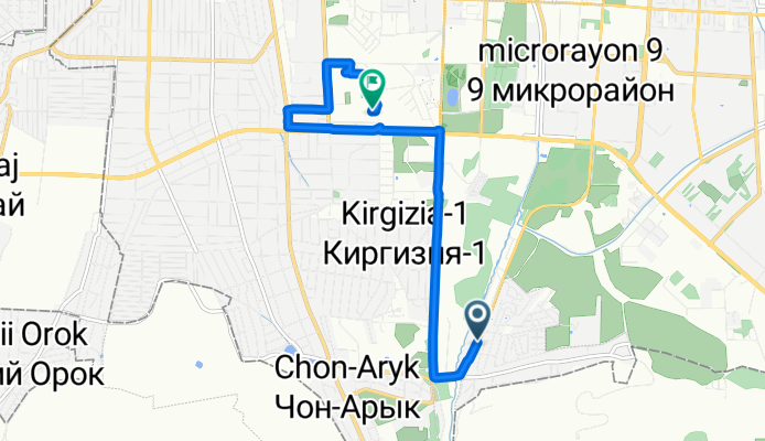 Байтик Баатыр көчөсү,  до 42.832° N 74.576° W