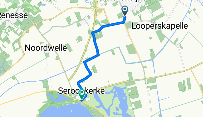 Elkerzeeseweg nach Serooskerkseweg