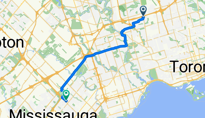 Keele St, Toronto to Rathburn Rd E, Mississauga