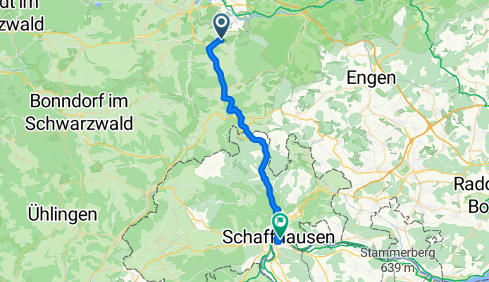 Von Hüfingen bis Schaffhausen