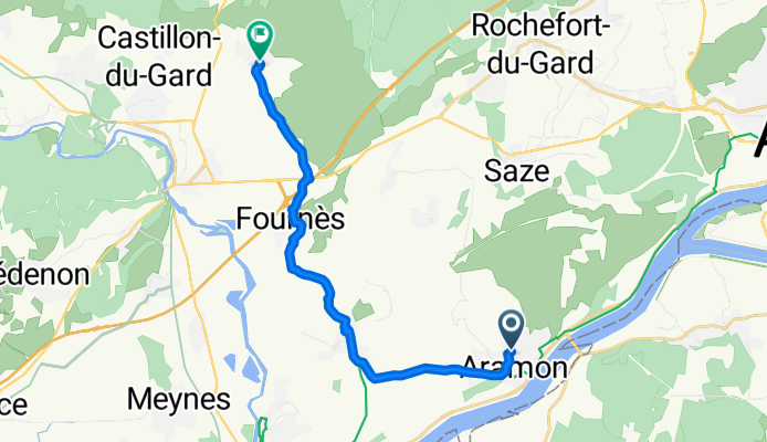 From Aramon to Saint-Hilaire-d'Ozilhan