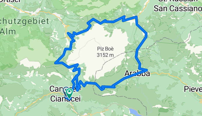 Strèda del Piz do Via di Ciampac