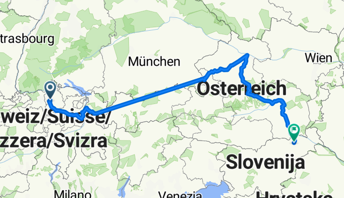 Hofwiesenstrasse to Partizanska cesta