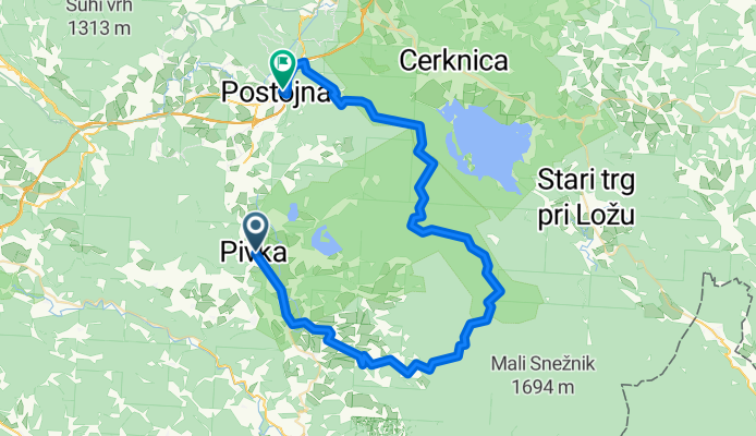 From Pivka to Postojna