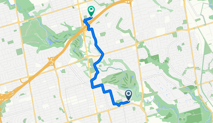 Lawrence Ave E, Toronto to Harrison Garden Blvd, Toronto