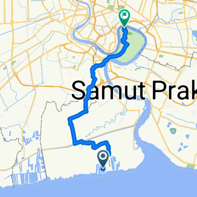 Na Kluea, Phra Samut Chedi District to Moo 5, Phra Pradaeng District