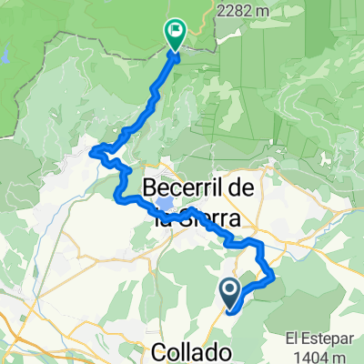 Calle de los Chopos, Moralzarzal a Calle Ginos, Los Baldios