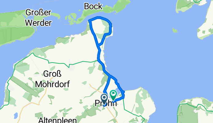 Mühlenbergstraße, Prohn nach Damitzer Weg, Prohn