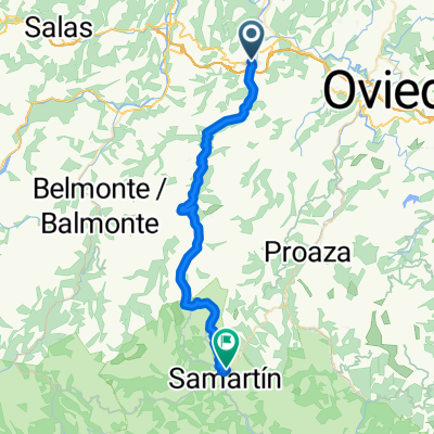 Calle Plataforma Pro-Autovía del Suroccidente, Grado nach Entrago, Teverga