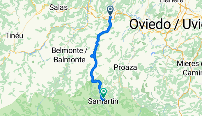 Calle Plataforma Pro-Autovía del Suroccidente, Grado nach Entrago, Teverga