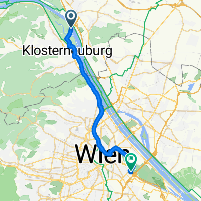 Rollfährestraße, Klosterneuburg nach Schnirchgasse, Wien