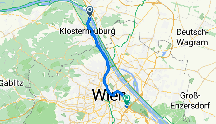 Rollfährestraße, Klosterneuburg nach Schnirchgasse, Wien