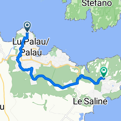 Via del Faro, Palau nach Via Oslo, Palau