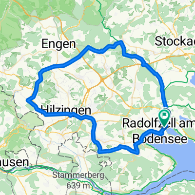 Route in Radolfzell am Bodensee
