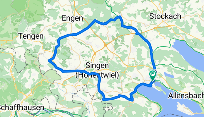 Route in Radolfzell am Bodensee