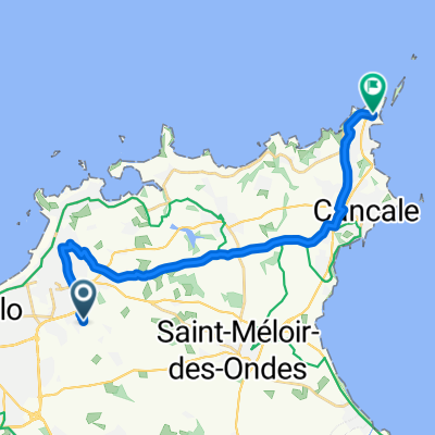 Impasse du Clos Malbois, Saint-Malo à Avenue de la Côte d'Émeraude, Cancale
