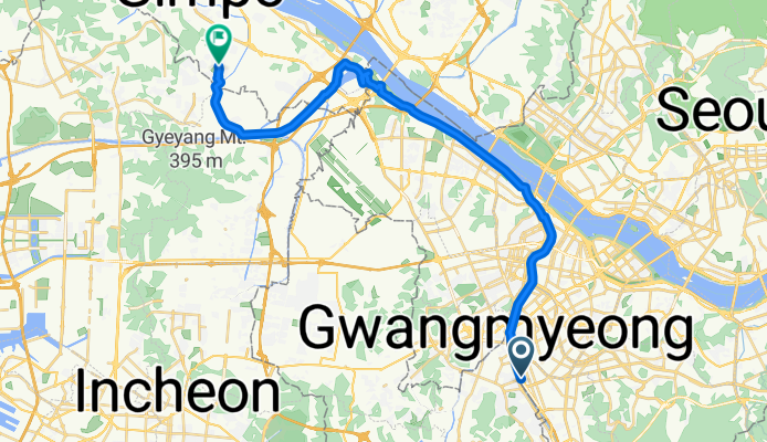 가산동, 서울특별시에서 풍무동, 김포시까지