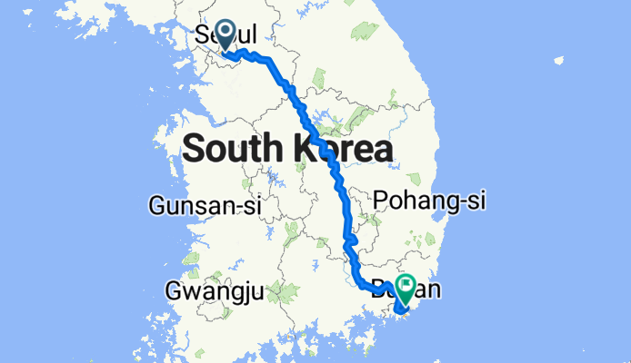 Sejong-daero 20-gil, سول to Jungang-daero, بوسان