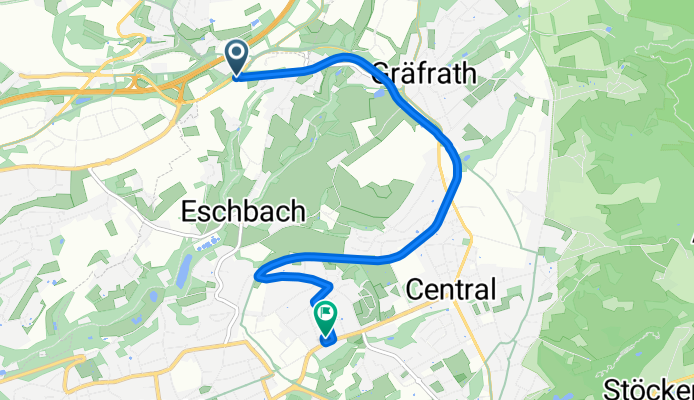 Wiederhergestellte Route