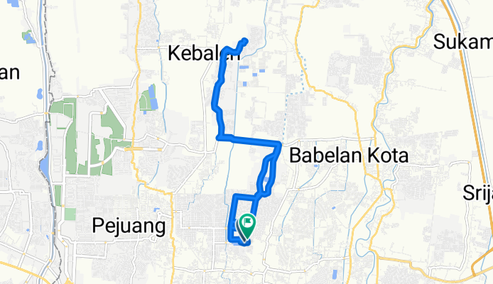 Jalan Taman Cendrawasih No.33 to R298+F8G