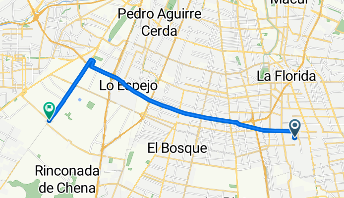 De Cruz del Sur a Avenida Las Acacias