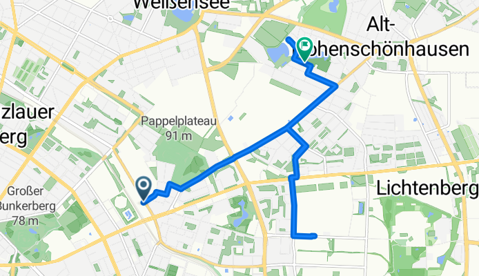 Landsberger Allee nach Oberseestraße