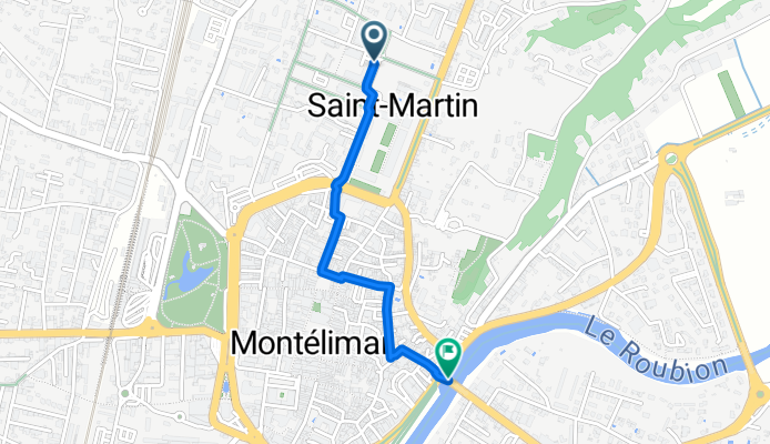 Chemin de la Manche bis to Boulevard du Fust Bis