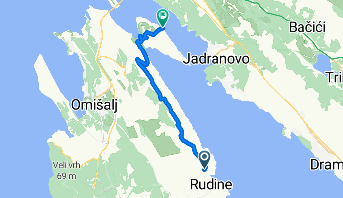 Rudine to Jadranska Magistrala