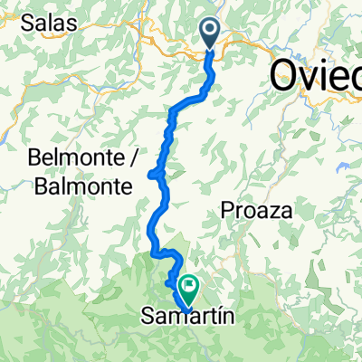 Calle Plataforma Pro-Autovía del Suroccidente, Grado nach Entrago, Teverga